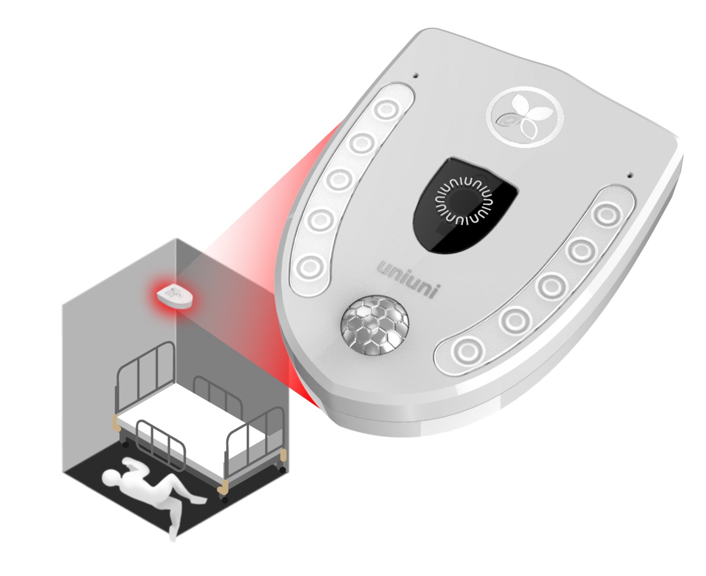 プライバシーAIモーションセンサーによる見守り